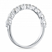 Кольцо из белого золота с бриллиантами (изготовление)