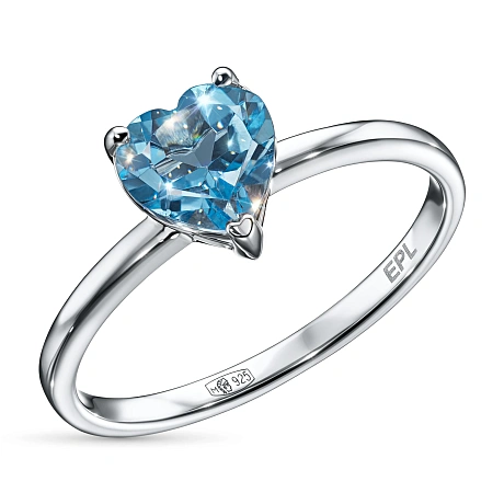 Кольцо из серебра с топазом