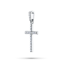 Подвеска из серебра c бриллиантами