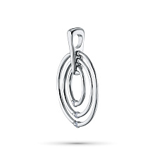 Подвеска из серебра c бриллиантами