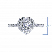 Кольцо из белого золота с бриллиантами (изготовление)