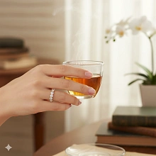 Кольцо из желтого золота c бриллиантами