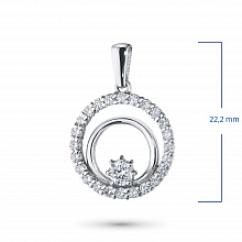 Подвеска из белого золота с бриллиантами (изготовление)