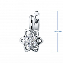 Серьги из белого золота с бриллиантами (изготовление)