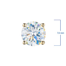 Подвеска из желтого золота с бриллиантом