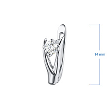 Серьги из белого золота с бриллиантами (изготовление)