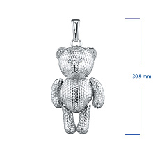 Подвеска из серебра c бриллиантами