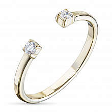 Кольцо из желтого золота с бриллиантом (изготовление)