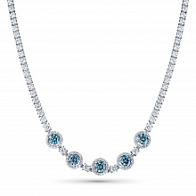 Колье из белого золота (изготовление) с бриллиантами