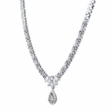 Колье из белого золота с бриллиантами (изготовление)