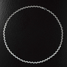 Колье из белого золота с бриллиантами (изготовление)