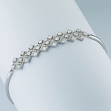 Браслет из белого золота с бриллиантами (изготовление)