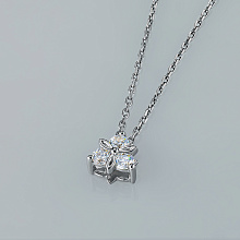 Подвеска из серебра c бриллиантами