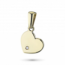 Подвеска из желтого золота с бриллиантом (изготовление)