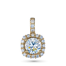 Подвеска из желтого золота c бриллиантами