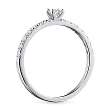 Кольцо из белого золота с бриллиантами (изготовление)