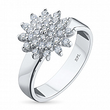 Кольцо из белого золота с бриллиантами (изготовление)