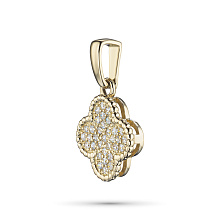 Подвеска из желтого золота c бриллиантами