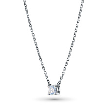 Колье из серебра (изготовление) с бриллиантом