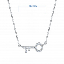 Колье из белого золота с бриллиантами (изготовление)