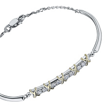 Браслет из белого золота с бриллиантами (изготовление)