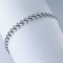 Браслет из белого золота с бриллиантами (изготовление)