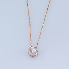 Подвеска из красного золота с бриллиантами (изготовление)