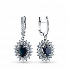 Серьги из белого золота с бриллиантами (изготовление)