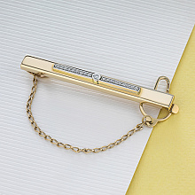 Зажим из комбинированного золота с бриллиантами (изготовление)