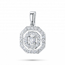 Подвеска из белого золота с бриллиантами (изготовление)