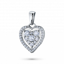 Подвеска из белого золота с бриллиантами (изготовление)