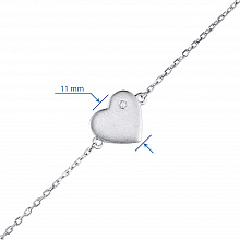 Браслет из серебра с бриллиантом (изготовление)