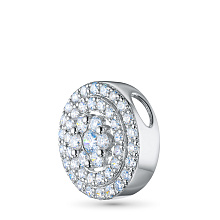 Подвеска из серебра c бриллиантами