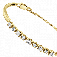 Браслет из желтого золота с бриллиантами (изготовление)