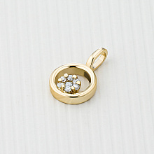 Подвеска из желтого золота с бриллиантами (изготовление)