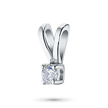 Подвеска из белого золота с бриллиантом (изготовление)