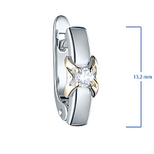 Серьги из красного золота с бриллиантами (изготовление)