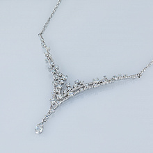 Колье из белого золота с бриллиантами (изготовление)