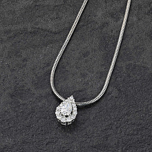 Подвеска из белого золота с бриллиантами (изготовление)