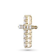 Подвеска из желтого золота c бриллиантами