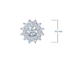 Подвеска из белого золота c бриллиантами