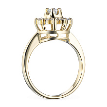 Кольцо из желтого золота c бриллиантами