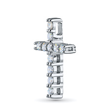 Подвеска из белого золота (изготовление) с бриллиантом