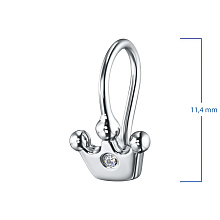 Серьги из белого золота с бриллиантами (изготовление)