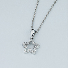 Подвеска из комбинированного золота с бриллиантами (изготовление)