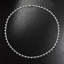 Колье из белого золота с бриллиантами (изготовление)