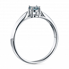 Кольцо из белого золота (изготовление) с бриллиантом