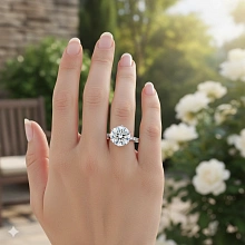 Кольцо из белого золота c бриллиантами