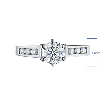 Кольцо из белого золота с бриллиантами (изготовление)