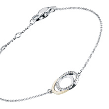 Браслет из комбинированного золота c бриллиантами